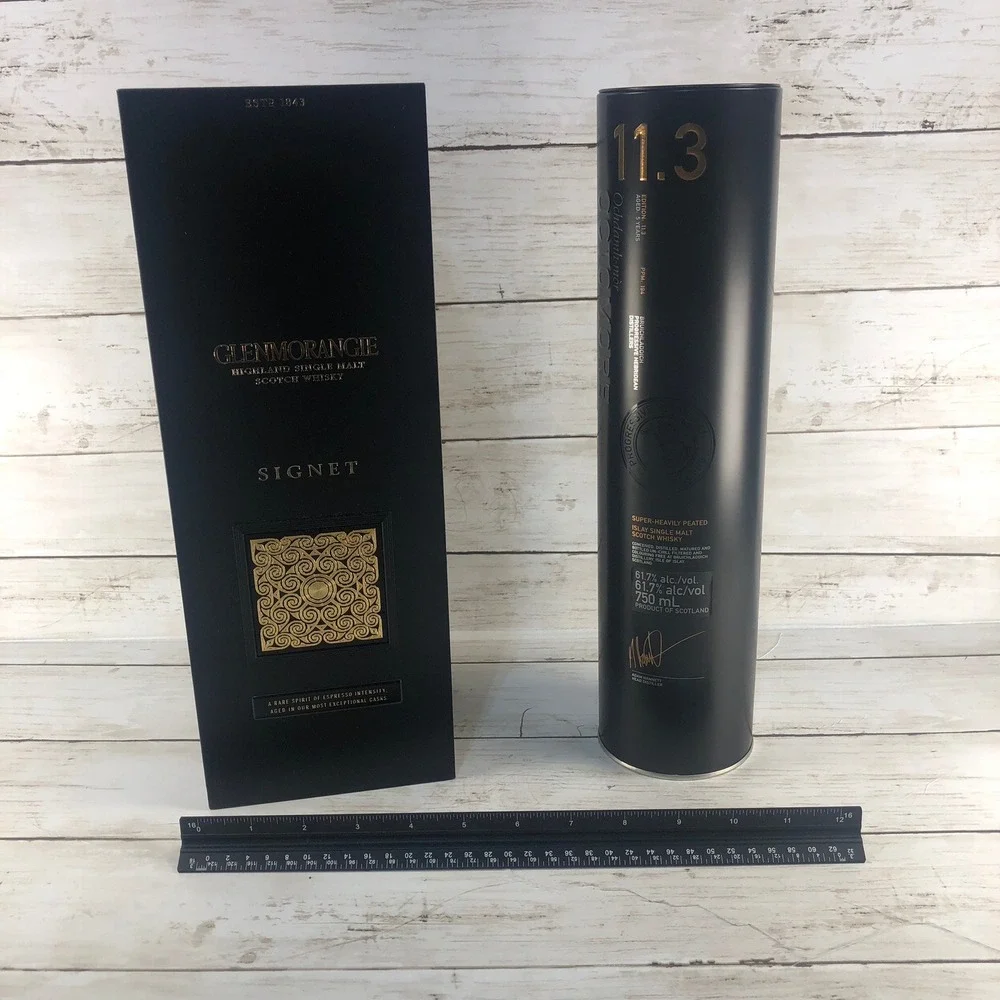 Glenmorangie‎ Signet Box & Octomore 11.3 Islay Barley Tin Empty Whisky Packaging
